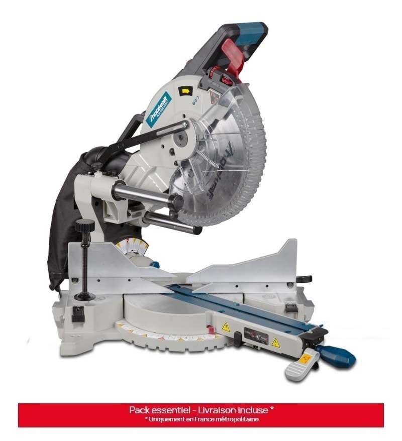 Scie à onglet radiale 305 mm 1600W avec variateur de vitesse KGZ3050 VARIO Holzkraft	